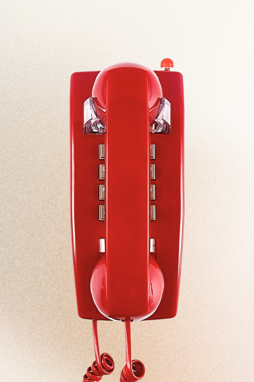 Red Bluetooth Landline Style Wall Phone