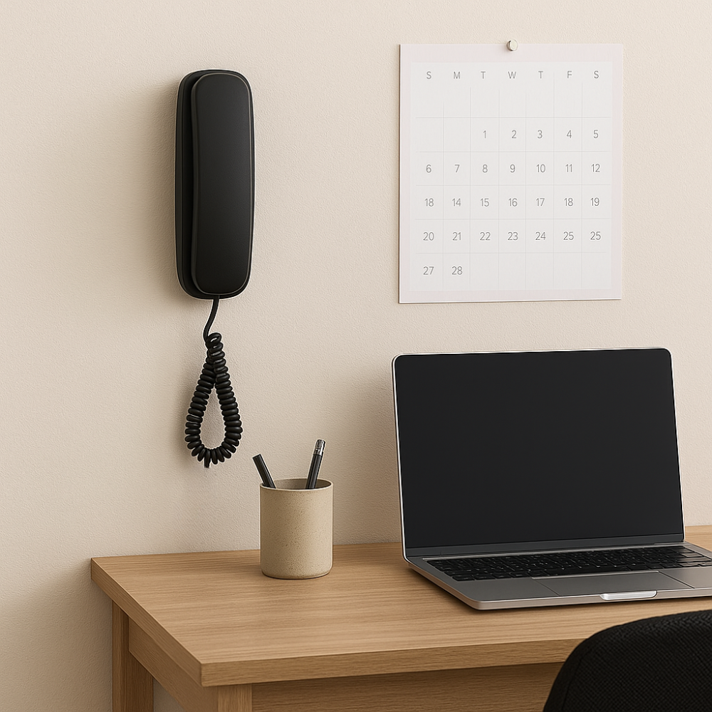 Black Bluetooth Landline Style Phone