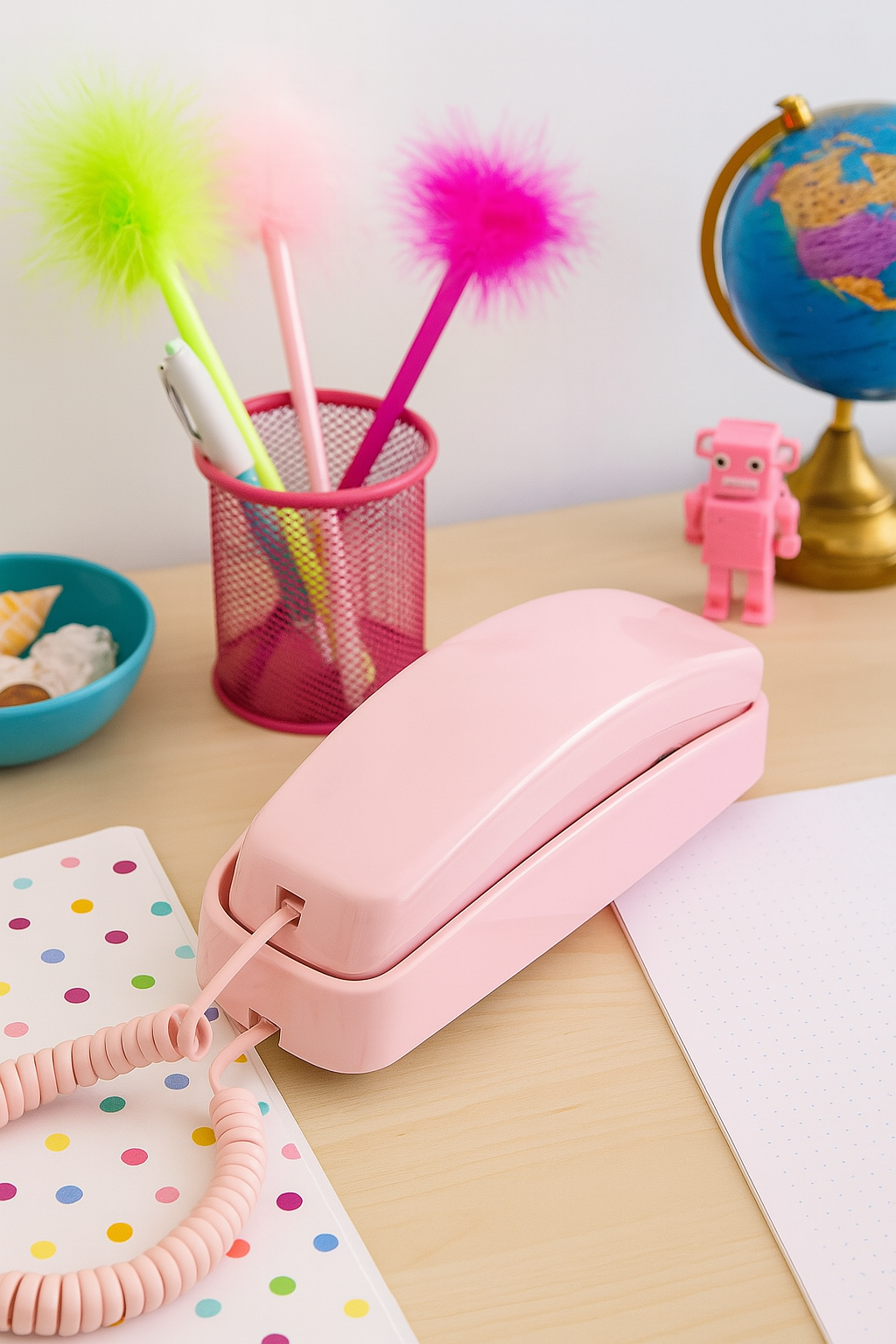 Pink Bluetooth Phone
