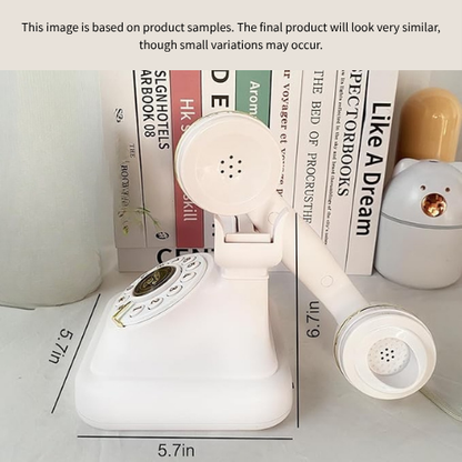 White Rotary Bluetooth Phone