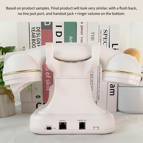 White Rotary Bluetooth Phone